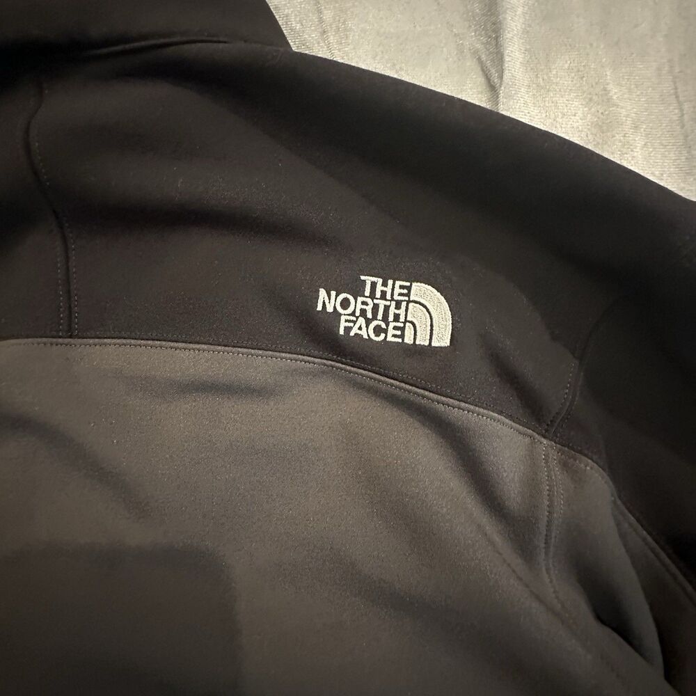 The North Face Apex Bionic Jacket Mens Large Black Gray Soft Shell Full Zip Hike - Picture 8 of 8